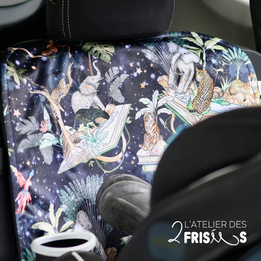 Protège-Sièges De Voiture Imperméable Évolutif Safari Littéraire L’atelier des 2 frisées