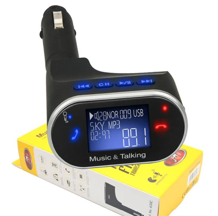 TD® LCD sans fil Kit de voiture Bluetooth MP3 FM Transmetteur Modulator à distance SD USB