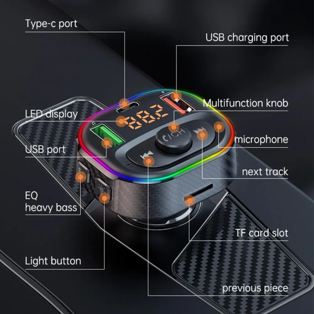Lecteur MP3 sans fil pour voiture - Modèle T86