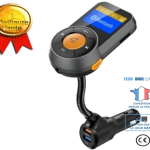 TD® Lecteur mp3 de voiture Bluetooth MP3 Chargeur lecteur carte machine voiture Bluetooth voiture mains libres mp3 My17125...
