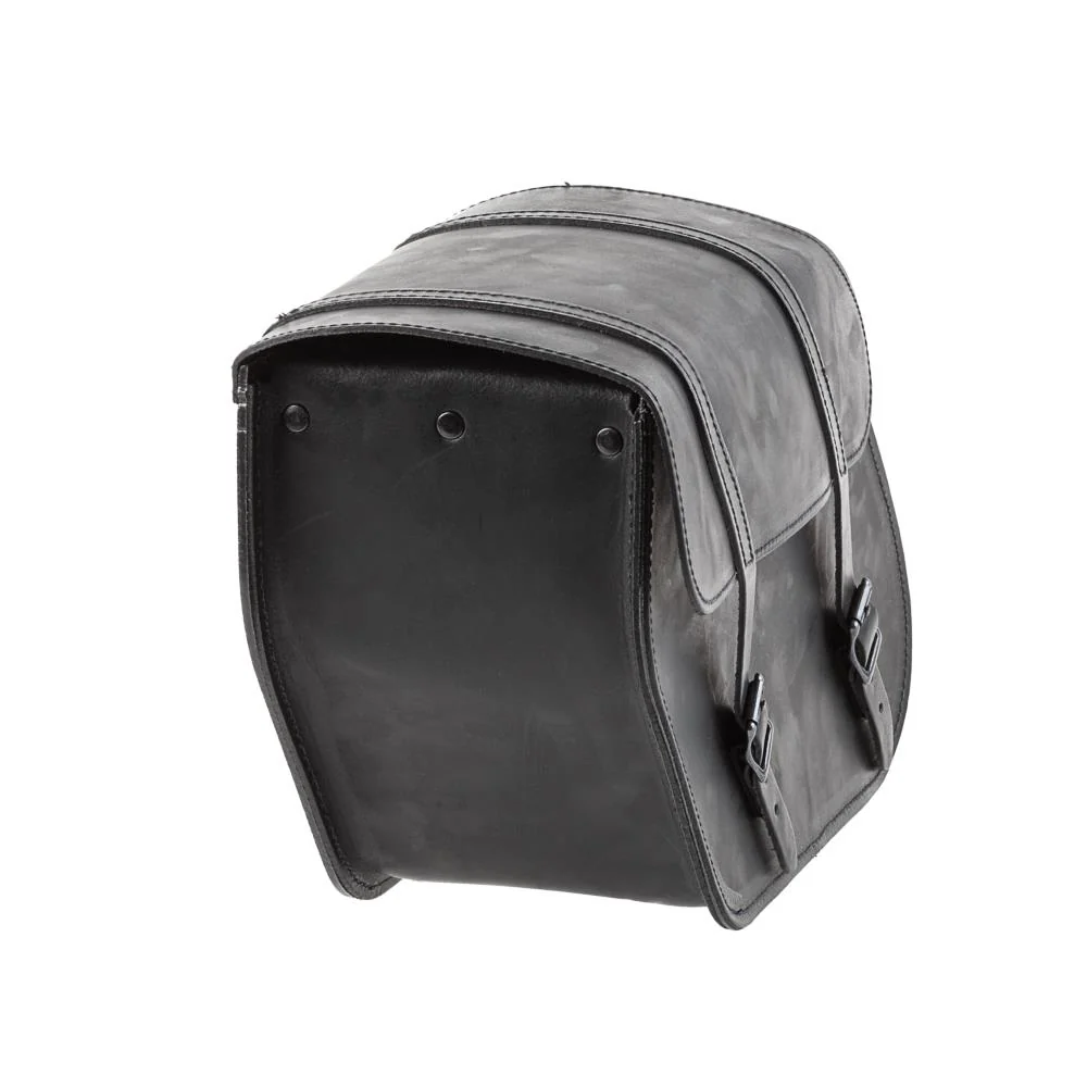 Ledrie Ensemble de sacoches rigides renforcées en cuir pour moto, 24 litres
