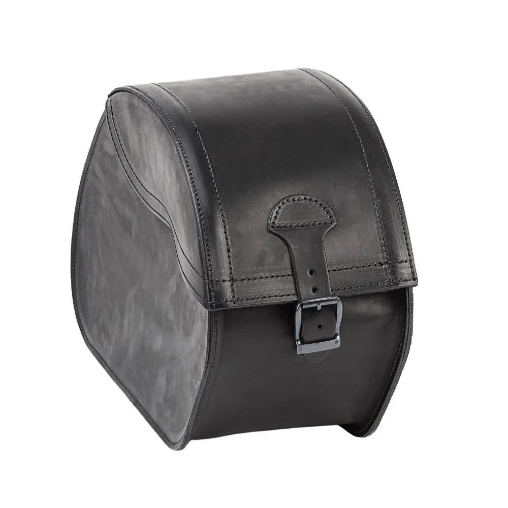 Ledrie Ensemble de sacoches rigides renforcées en cuir pour moto, 36 L