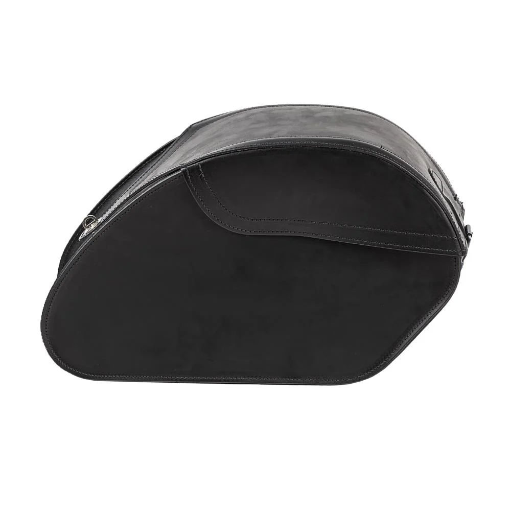 Ledrie Ensemble de sacoches rigides renforcées en cuir pour moto, 36 L