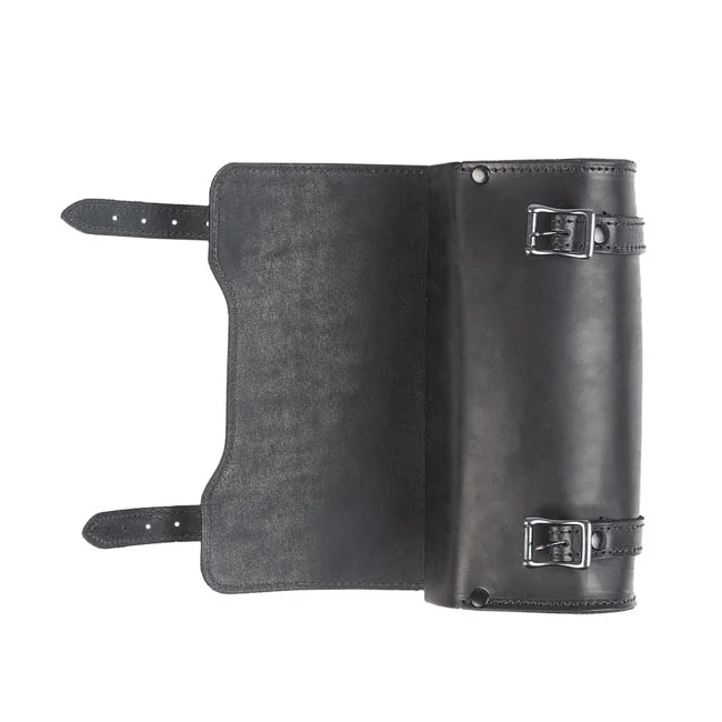 Ledrie Sac à outils carré en cuir pour moto