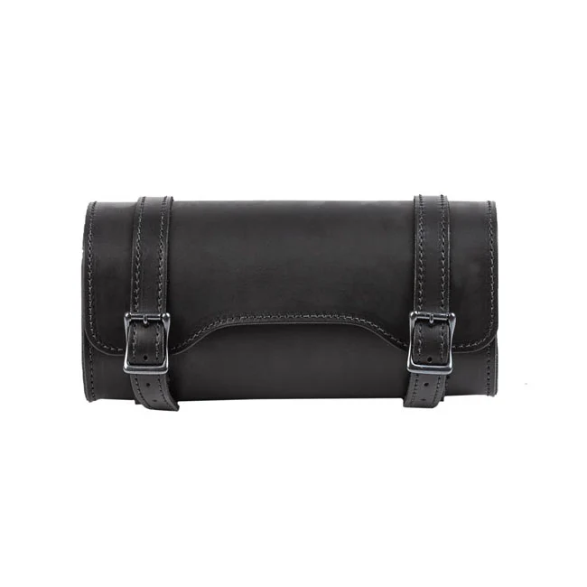 Ledrie Sac à outils carré en cuir pour moto