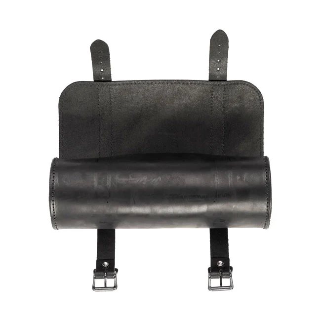 Ledrie Sac à outils rond en cuir pour moto