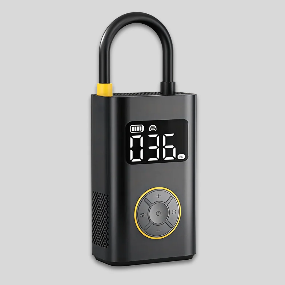 Compresseur d'air portable, coffret cadeau, pompe à pneus pour voiture et vélo Linvora