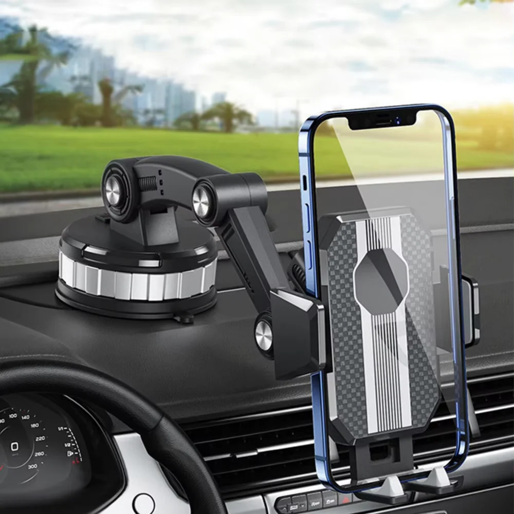 Support de téléphone pour tableau de bord de voiture à ventouse, support réglable. Linvora