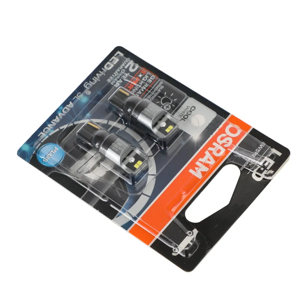 Lot de 2 ampoules LED auxiliaires pour voiture OSRAM 2980CW W512 V 1,5 W W2. 1x9,5d Générique