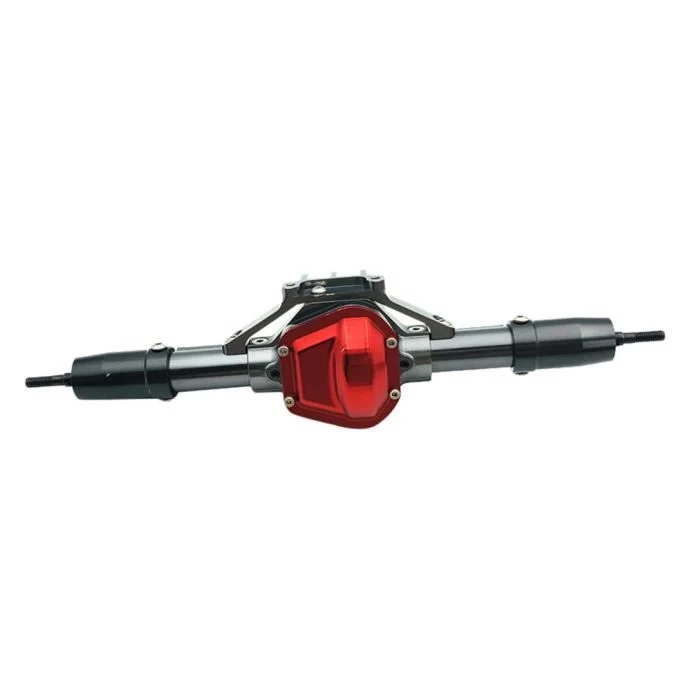 TD® Lot de 2 Pièce détachée Voiture 1-10 RC Accessoire alliage avant et arrière essieu pour axial SCX10 D90 cr772 axe de c...