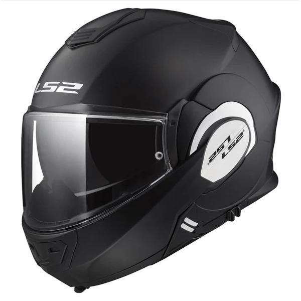 LS2 Valiant - Casque de Moto Modulaire Noir Mat Md
