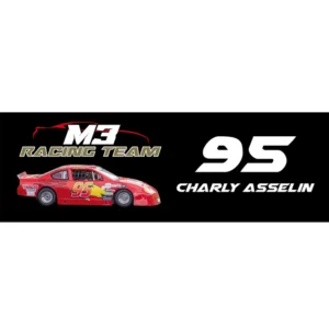 Bumper stickers voiture Charly Asselin #95 M3Racing