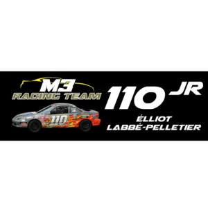 Bumper stickers voiture Elliot Labbé-Pelletier #110JR M3Racing