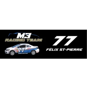 Bumper stickers voiture Félix St-Pierre #77 M3Racing