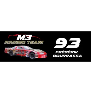 Bumper stickers voiture Frédérik Bourrassa #93 M3Racing