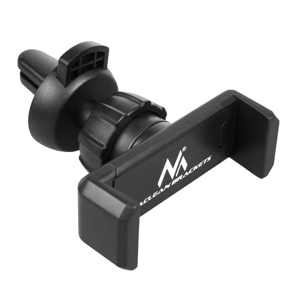 Support de téléphone de voiture Maclean, universel, pour grille de ventilation, espacement min/max : 54 / 87mm matière : A...