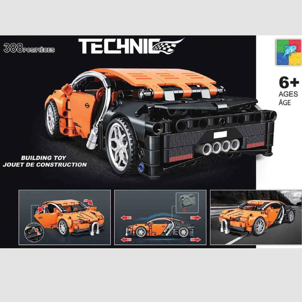 Voiture Technic Racing Voiture Orange 388 Pcs Magasins Hart | Hart Stores