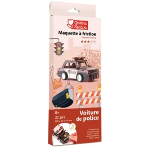 Maquette à friction - Voiture de police à construire