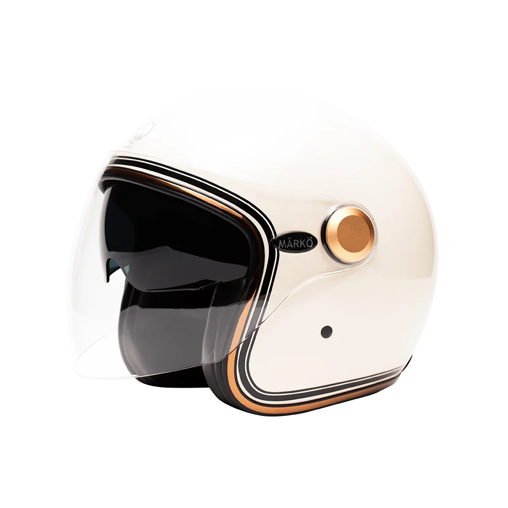 Casque jet moto - Boreal beige MARKO