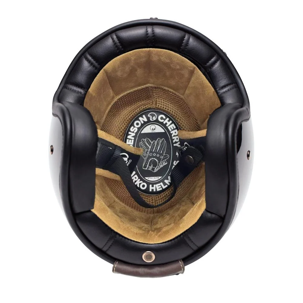 Casque jet moto - Classic Benson & Cherry MARKO