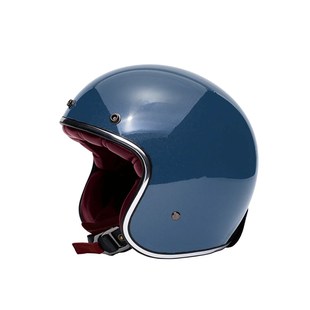 Casque jet moto - Classic bleu MARKO