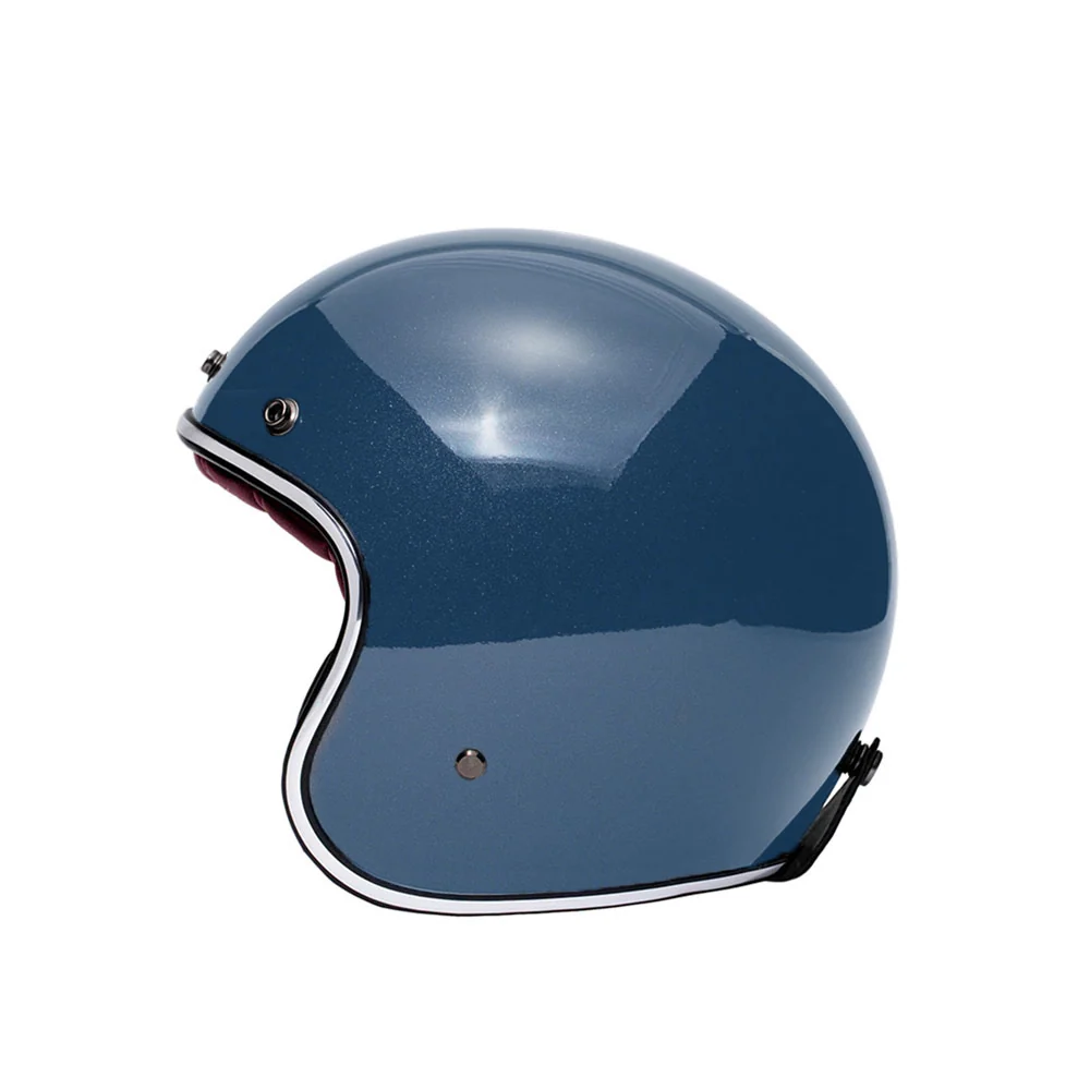 Casque jet moto - Classic bleu MARKO