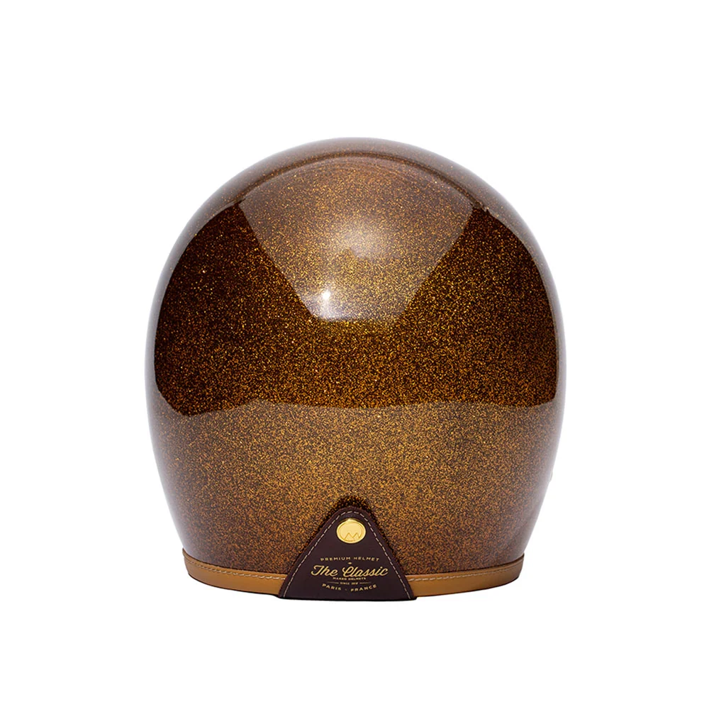 Casque jet moto - Classic marron MARKO