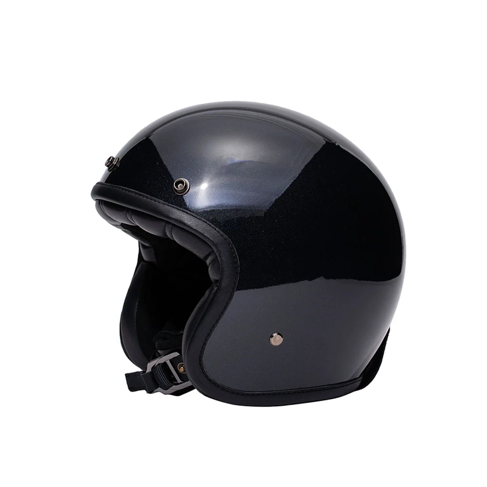 Casque jet moto - Classic noir MARKO