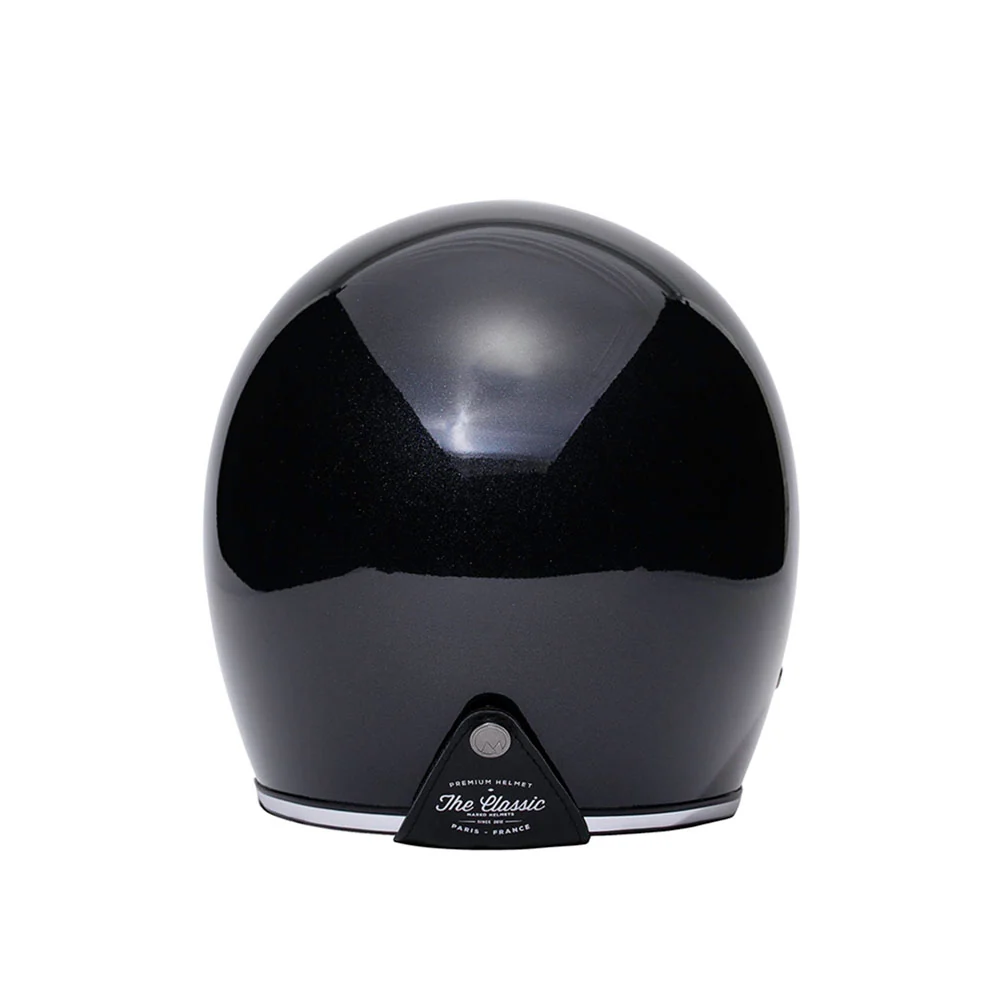 Casque jet moto - Classic noir brillant MARKO