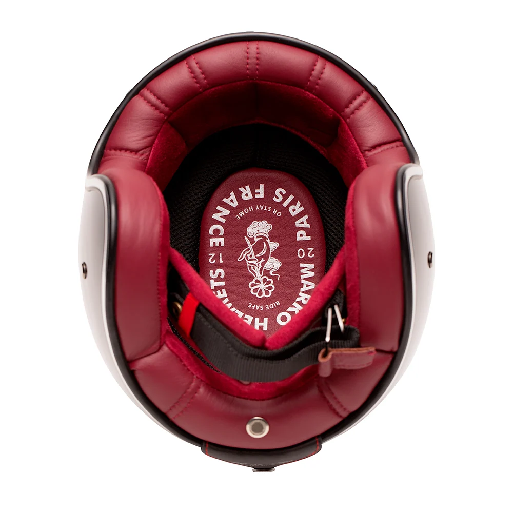 Casque jet moto - Classic noir brillant MARKO