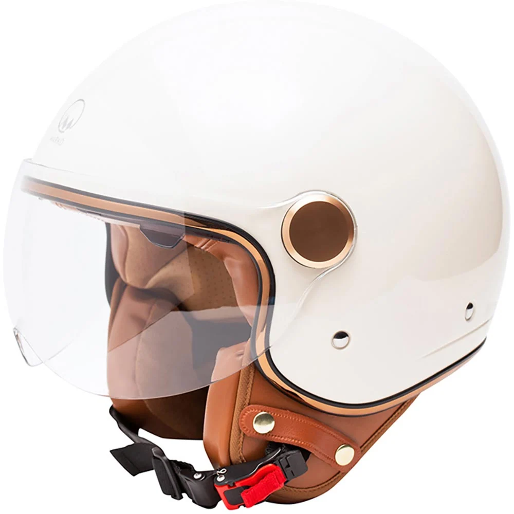 Casque jet moto- Grasse Beige MARKO