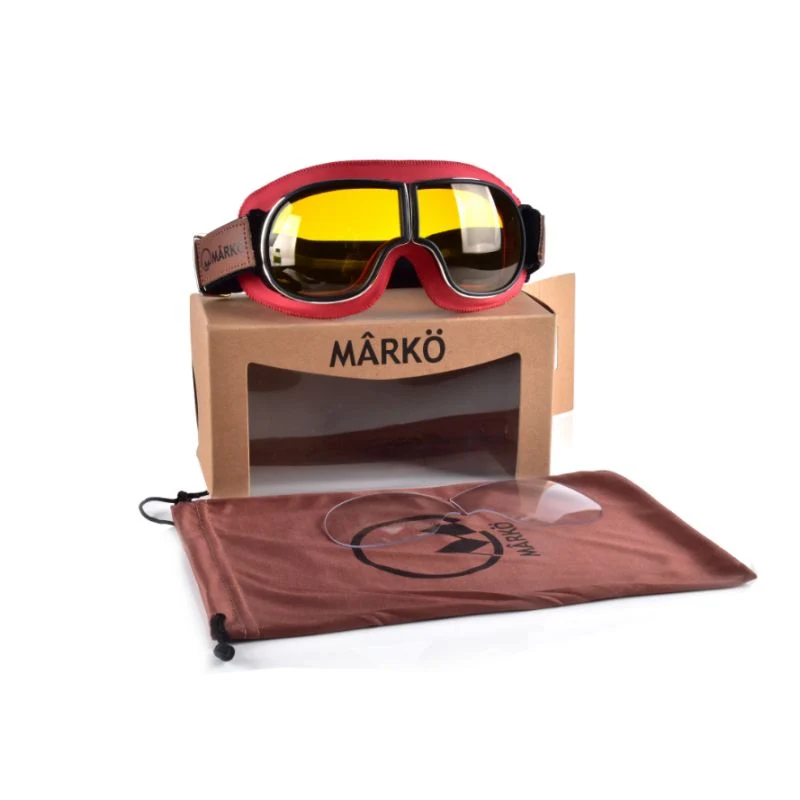 Lunette de moto - MARKO B3 Replica bordeaux