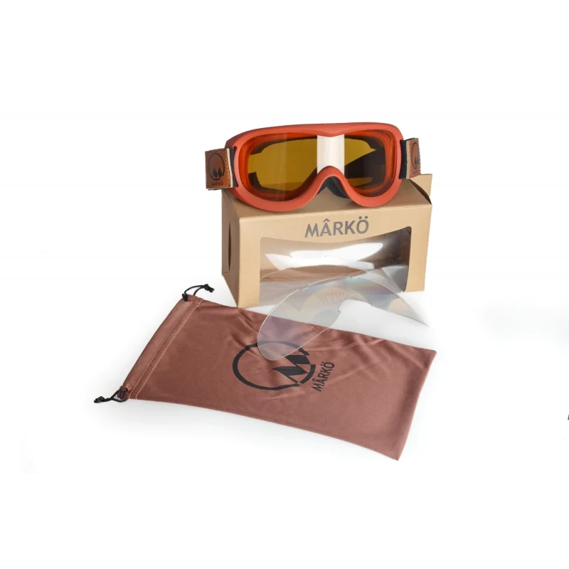 Lunette de moto - MARKO B8 Replica bordeaux
