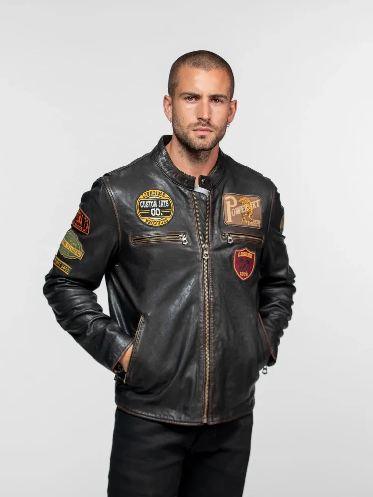 Martinez - Blouson moto vintage