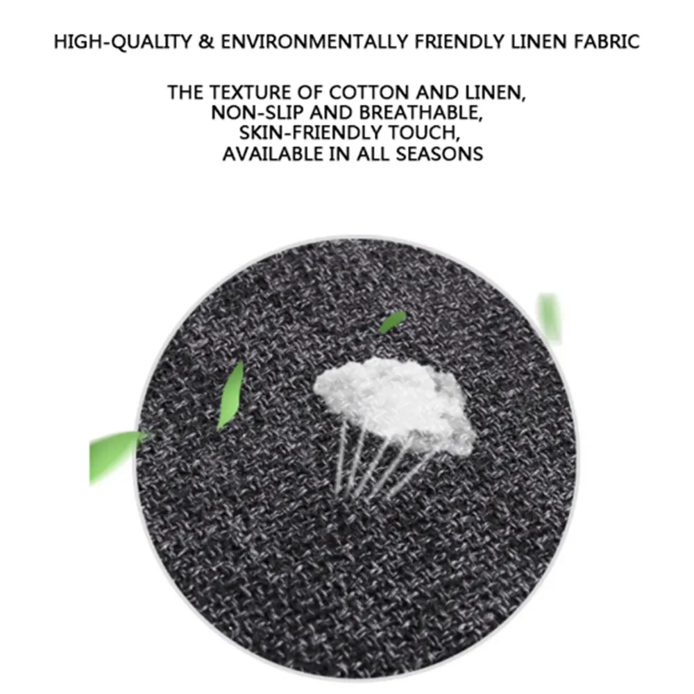 Mat de siège de voiture Coussin de siège en lin respirant pour l'été pour le modèle 3/Highland/Y/Juniper 4pcs
