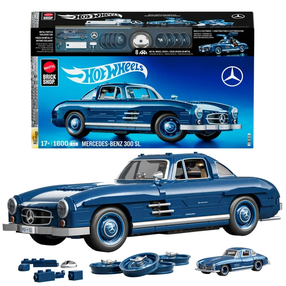 Mattel - Voiture à assemblée Hot Wheels Mercedes-Benz 300SL