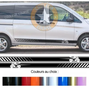 2 X BANDES BAS DE CAISSE MOTO GP - MERCEDES VITO - Ref : BD599-62