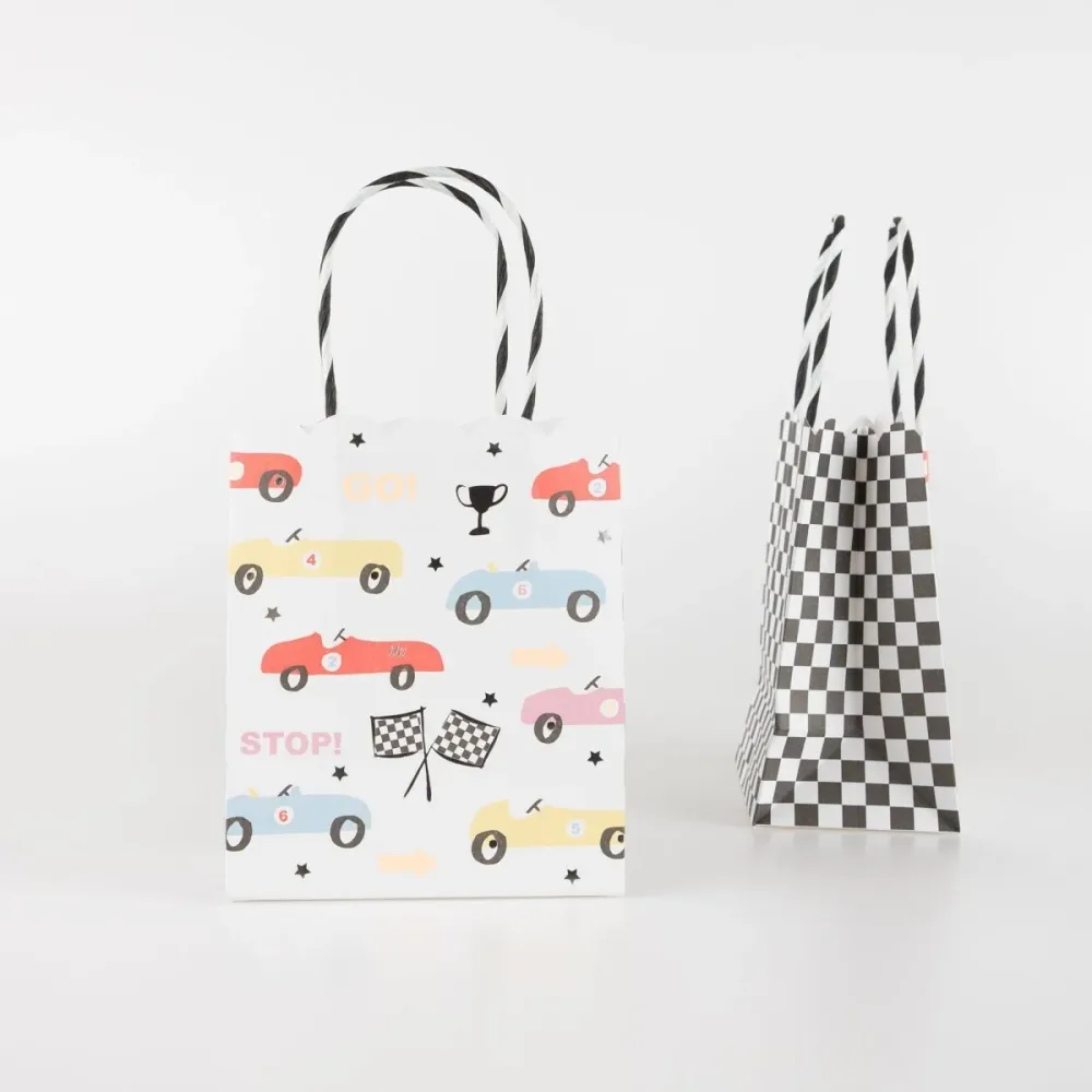 Sacs à surprise de Voiture de Course, 8 unités MERI MERI