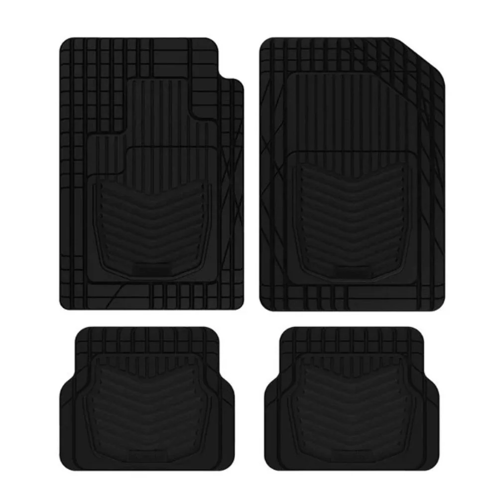 Michelin - Tapis de voiture recyclé, 4 pièces, noir