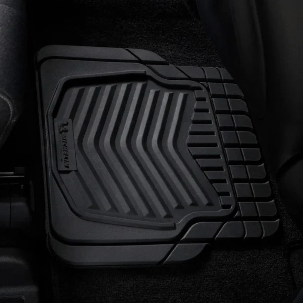 Michelin - Tapis de voiture recyclé, 4 pièces, noir