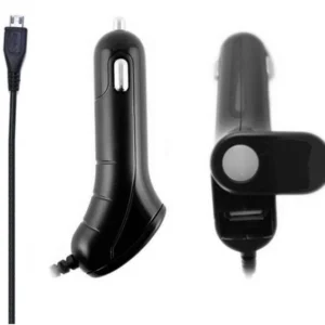 Micro USB - chargeur de voiture - 1A + port USB supplémentaire