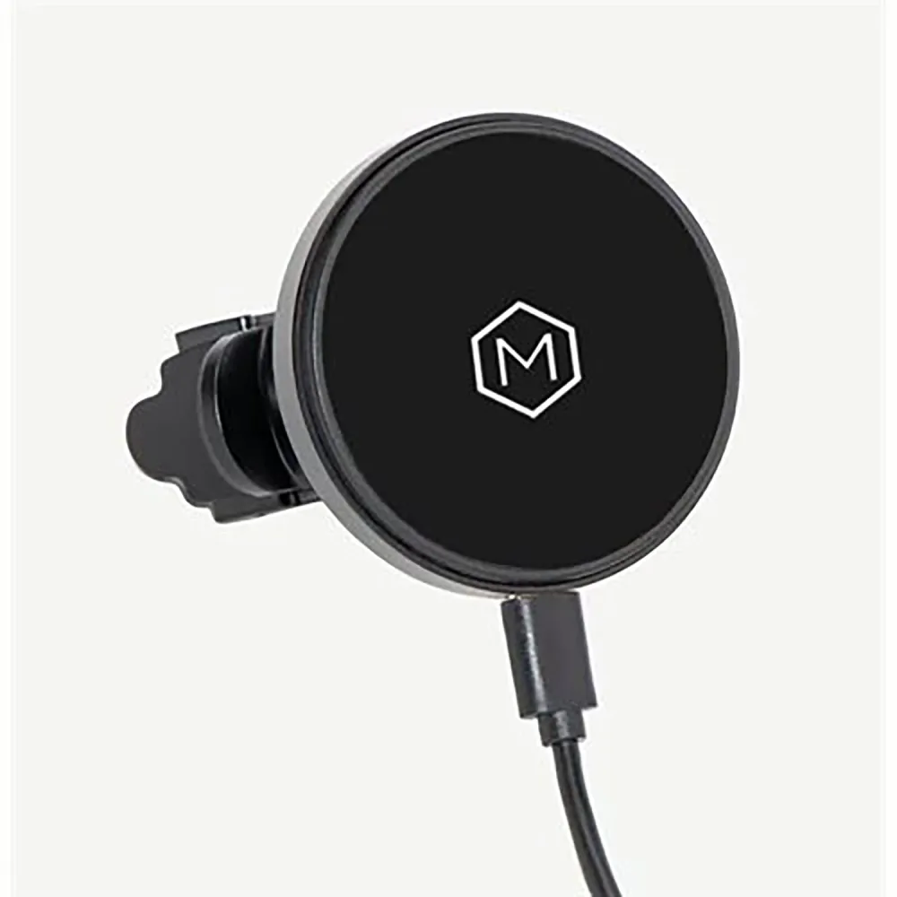 MightyMount - Support de Téléphone Magnétique Magsafe avec Chargeur Sans-Fil pour Grille d'ération de Voiture, Noir Mighty...