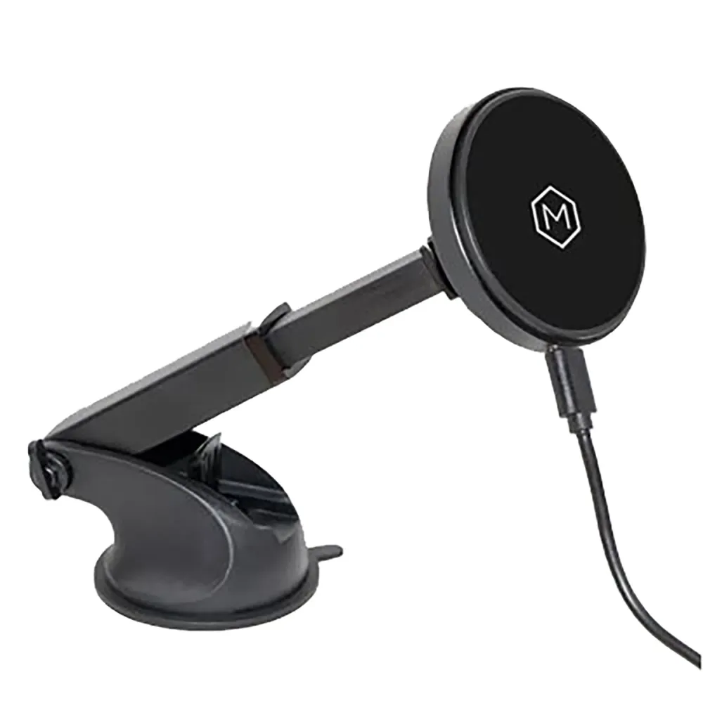MightyMount - Support de Téléphone Magnétique Magsafe, Avec Chargeur sans-fil, Pour Tableau de Bord de Voiture, Noir Might...