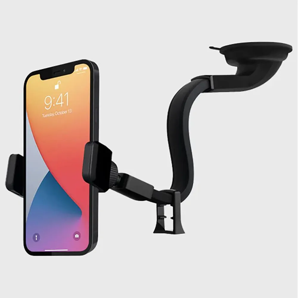 MightyMount - Support de Téléphone pour Tableau de Bord ou Parre-Brise de Voiture, Noir Mighty Mount