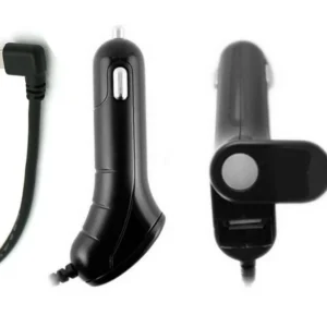 Mini chargeur de voiture USB - 1A + port USB supplémentaire (câble de 3 m)