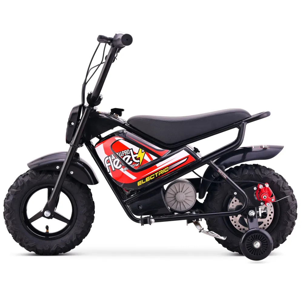 Mini Moto électrique FLT-E 250W-24V 110/50-6.50 Max 20 km/h AllPro Rouge