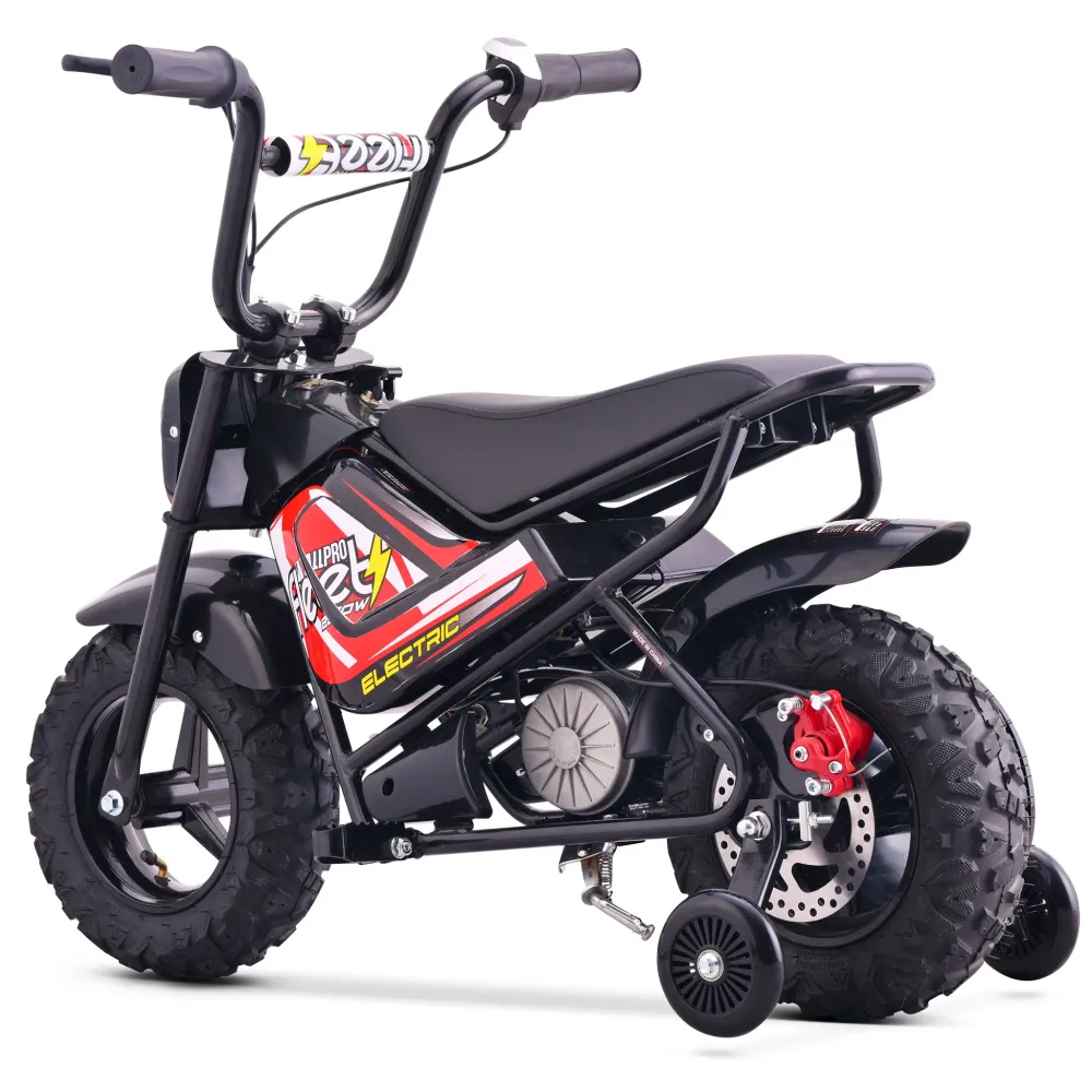 Mini Moto électrique FLT-E 250W-24V 110/50-6.50 Max 20 km/h AllPro Rouge
