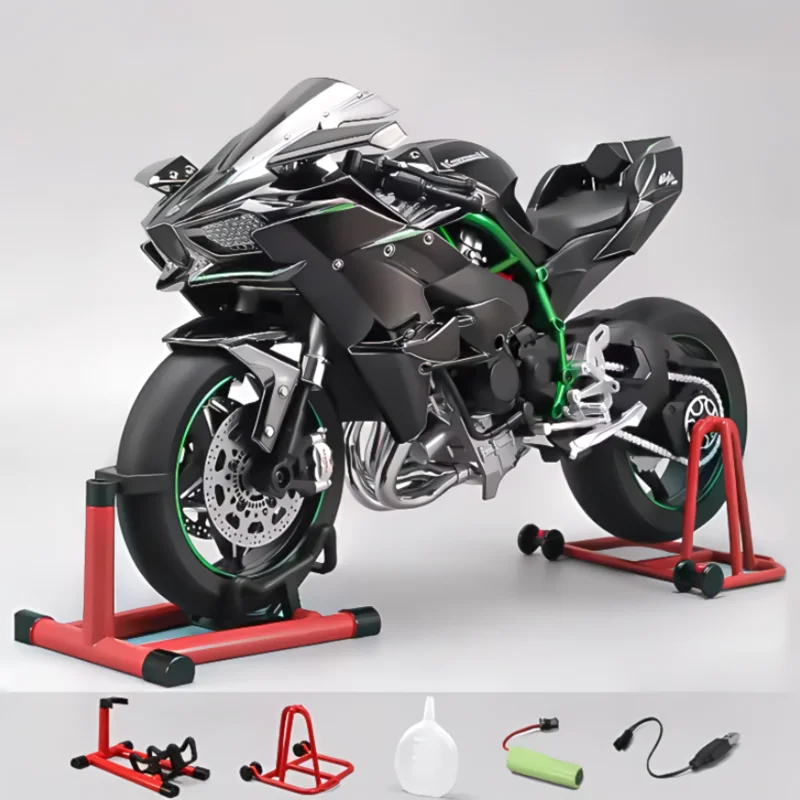 Miniature moto Ninja H2R 1:6 - Son, fumée & lumière