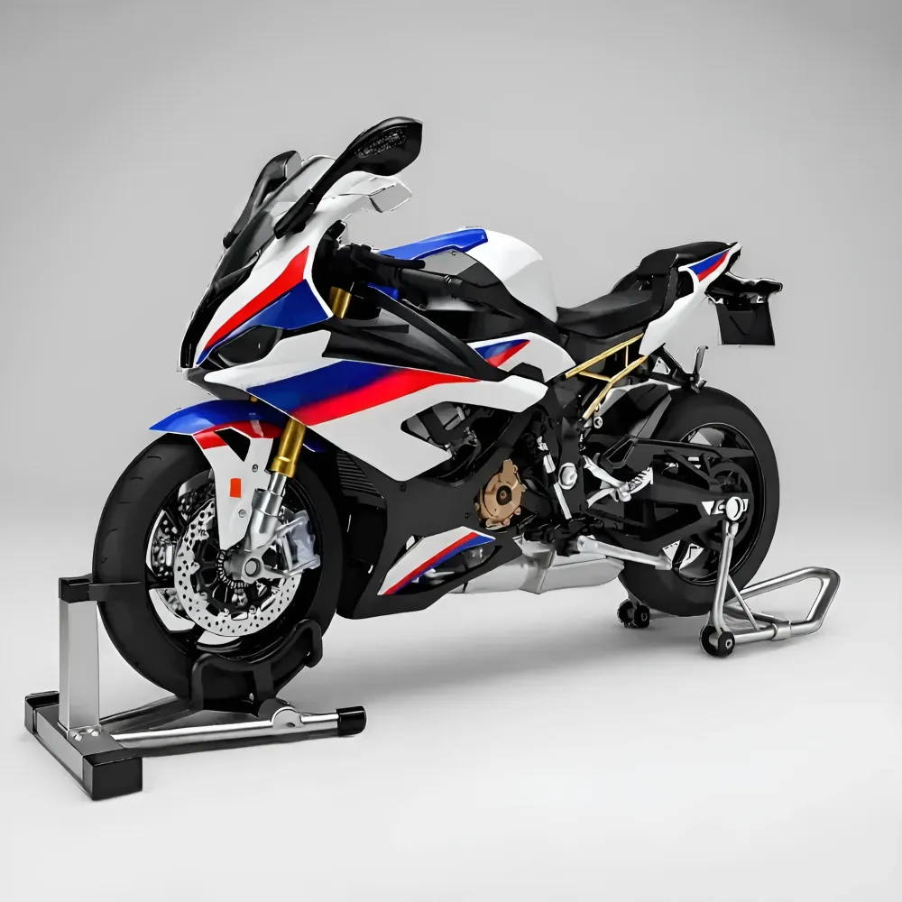Miniature moto sportive allemande 1:6 - Son, fumée & lumière