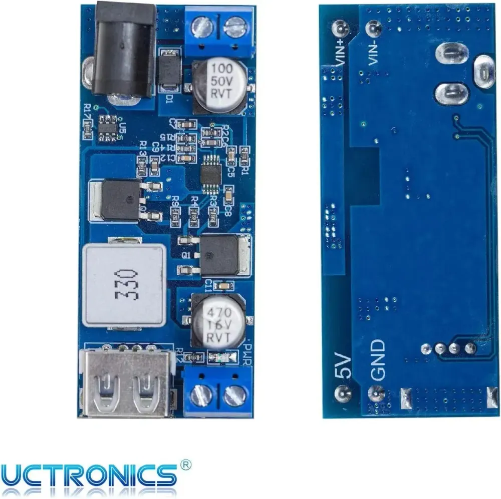 Module Buck USB Solaire de Batterie de Voiture 9V 12V 24V à 5V 6A